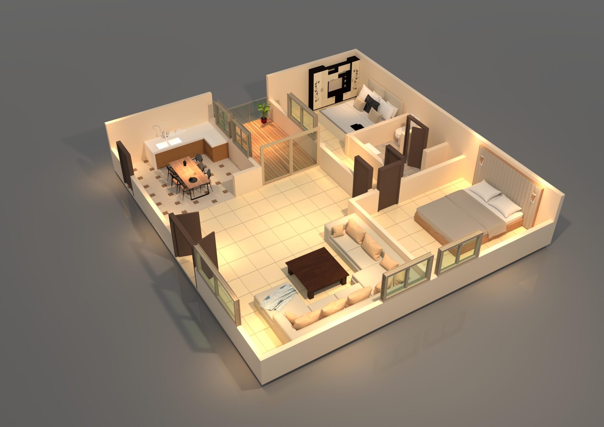 3D floor plan